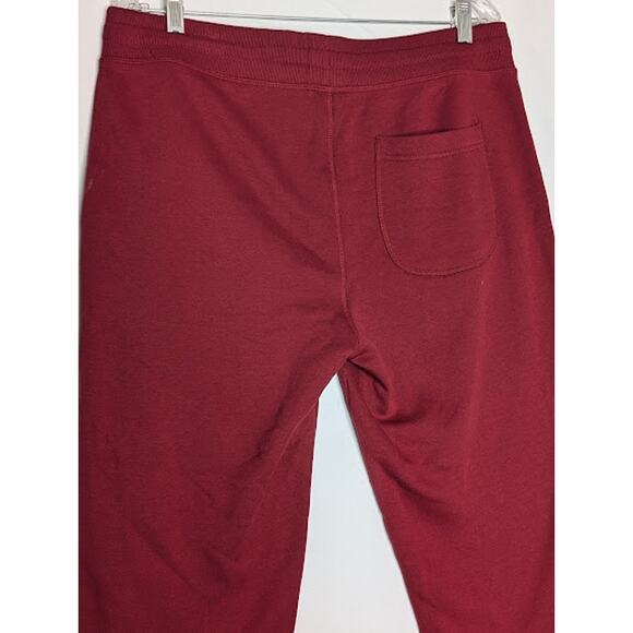 HURLEY New Mens Burgundy Fleece Joggers Large Athleisure loungewear cozycore, - Picture 8 of 8